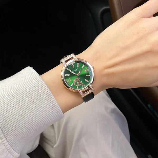 Женские часы Skmei 1977GNBK Green-Black фото 5