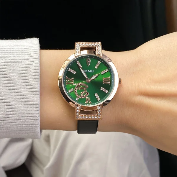 Женские часы Skmei 1977GNBK Green-Black фото 7