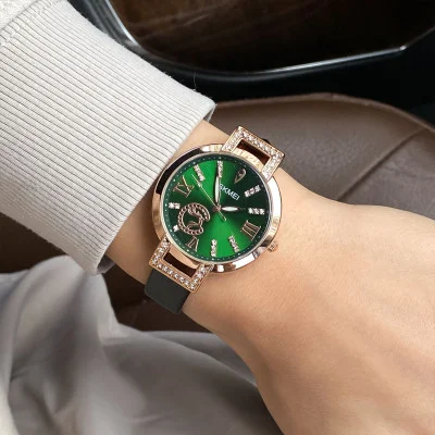 Жіночий годинник Skmei 1977GNBK Green-Black