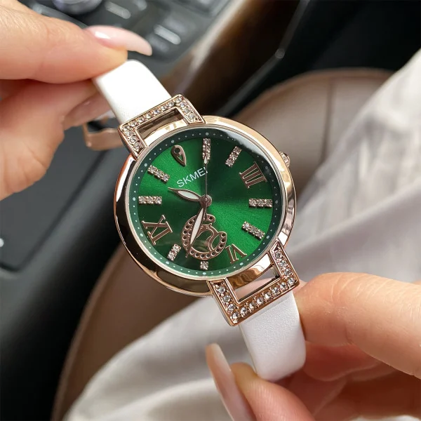 Жіночий годинник Skmei 1977WT White фото 3