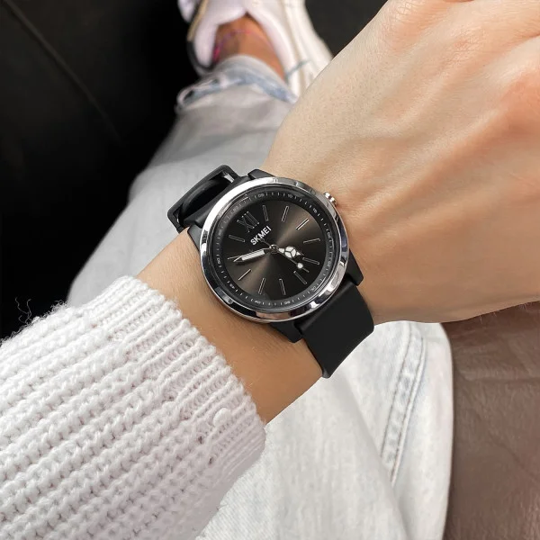 Жіночий годинник Skmei 2008BK Black фото 6