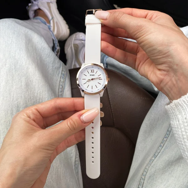 Жіночий годинник Skmei 2008WT White фото 4