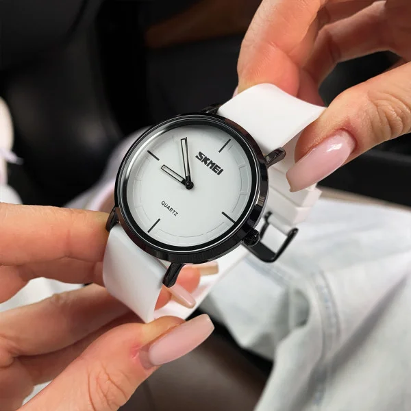 Жіночий годинник Skmei 2050WT White фото 5