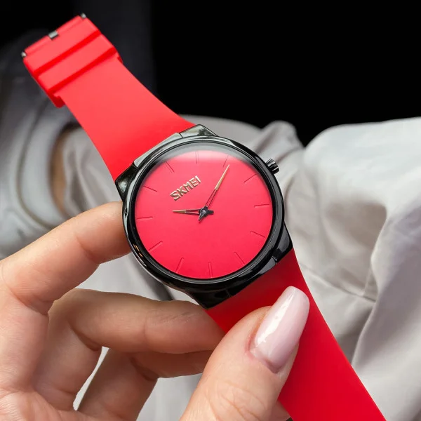 Жіночий годинник Skmei 1601SRD Red фото 4