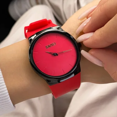 Жіночий годинник Skmei 1601SRD Red
