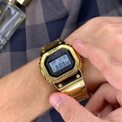 Чоловічий годинник Skmei 1456GD Gold
