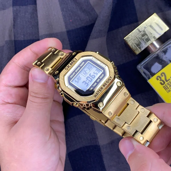 Чоловічий годинник Skmei 1456GD Gold фото 4