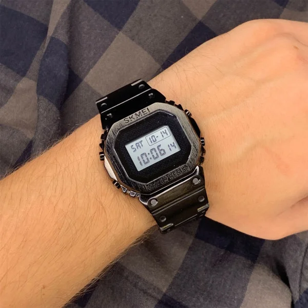 Чоловічий годинник Skmei 1456BK Black фото 3