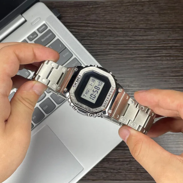 Чоловічий годинник Skmei 1456SI Silver фото 7
