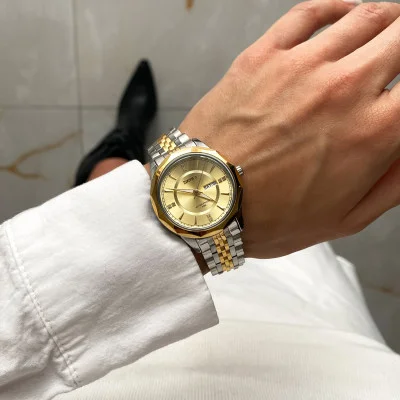 Женские часы Skmei 9264TGDGD Silver/Gold-Gold