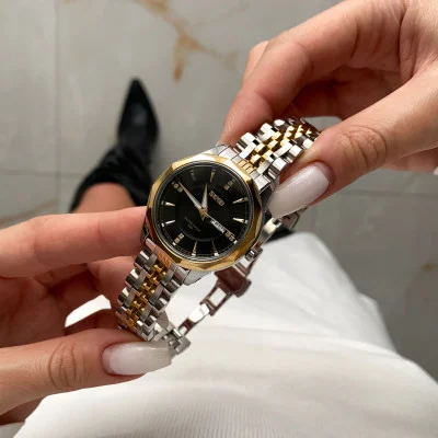 Жіночий годинник Skmei 9264TGDBK Silver/Gold-Black