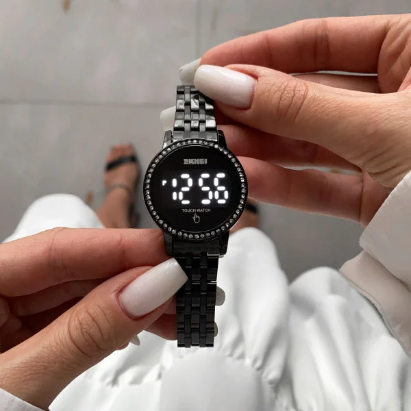 Жіночий годинник Skmei 1669BK Black фото 5