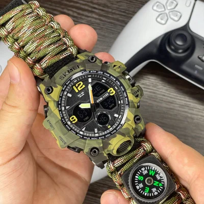 Мужские часы Skmei 1155BNCMAG Camo Green