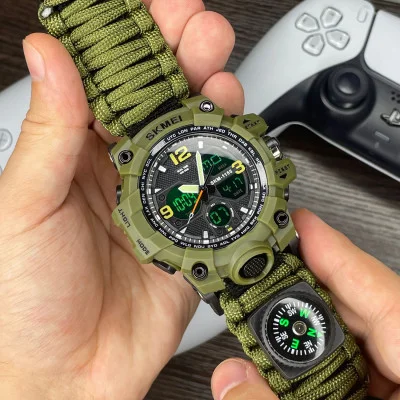 Чоловічий годинник Skmei 1155BNAG Army Green