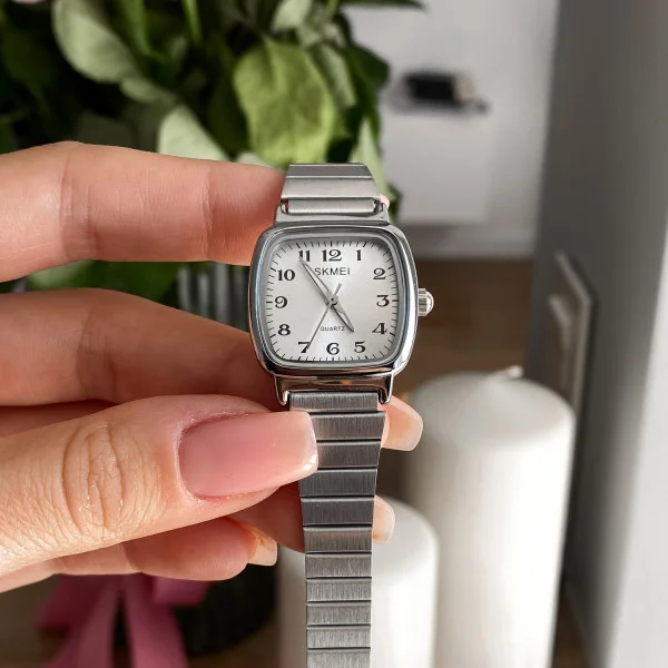 Жіночий годинник Skmei 2292SI-AC Silver Numbers фото 5