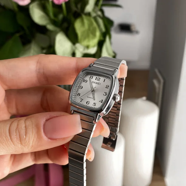 Жіночий годинник Skmei 2292SI-AC Silver Numbers фото 7
