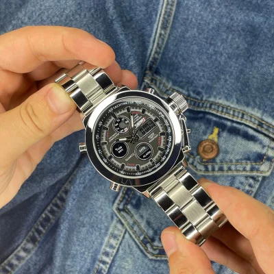 Чоловічий годинник Skmei 1515SI Silver