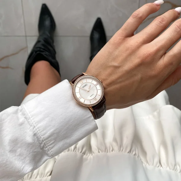 Жіночий годинник Skmei 2253RGCF Rose Gold-Brown фото 4