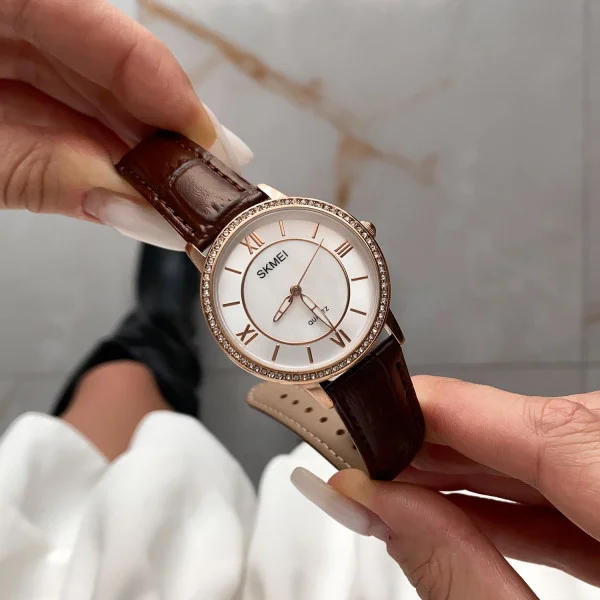 Жіночий годинник Skmei 2253RGCF Rose Gold-Brown фото 6