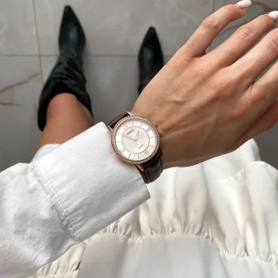 Жіночий годинник Skmei 2253RGCF Rose Gold-Brown