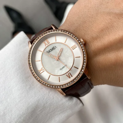 Жіночий годинник Skmei 2253RGCF Rose Gold-Brown