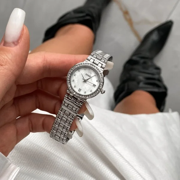 Жіночий годинник Skmei Q030SI Silver фото 6
