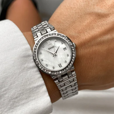 Женские часы Skmei Q030SI Silver