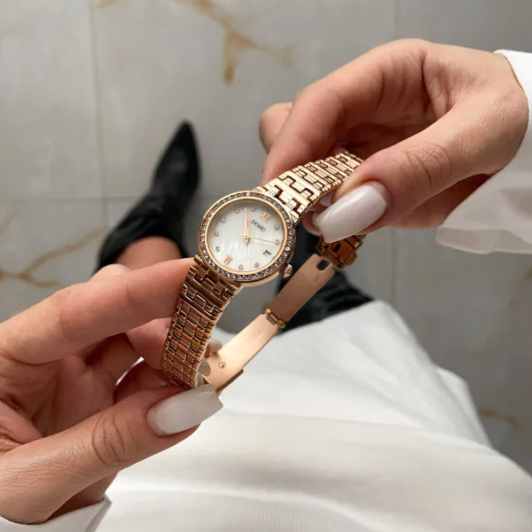 Жіночий годинник Skmei Q030RG Rose Gold фото 4