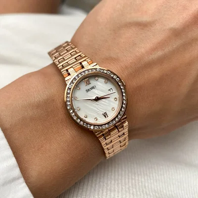Женские часы Skmei Q030RG Rose Gold