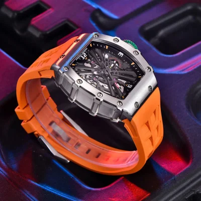 Чоловічий годинник Pagani Design PD-1738 Silver-Orange