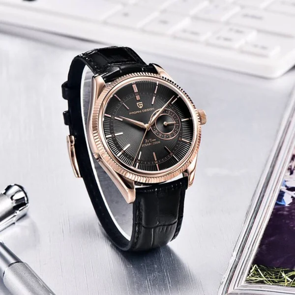 Чоловічий годинник Pagani Design PD-1689 Gold-Black фото 5