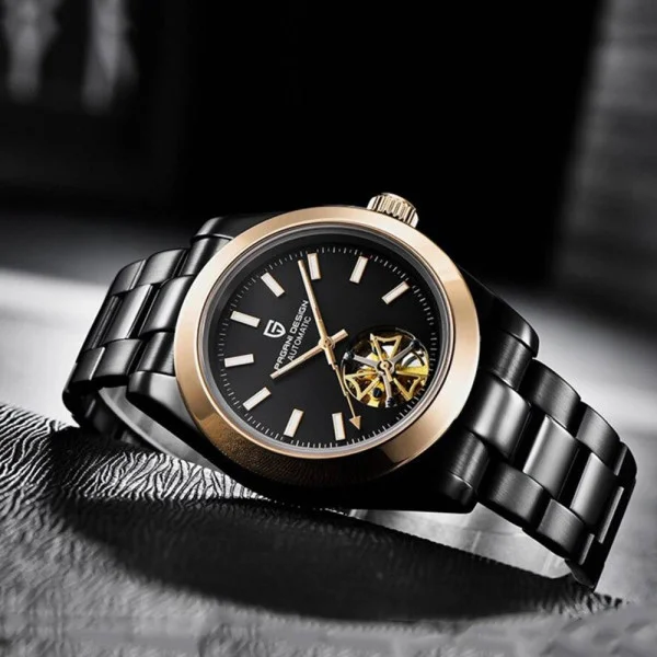 Чоловічий годинник Pagani Design PD-1658 Gold-Black фото 3