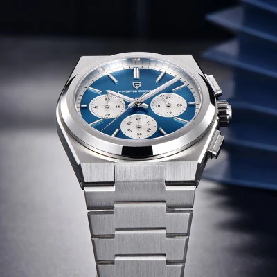 Чоловічий годинник Pagani Design PD-1761 Silver-Blue