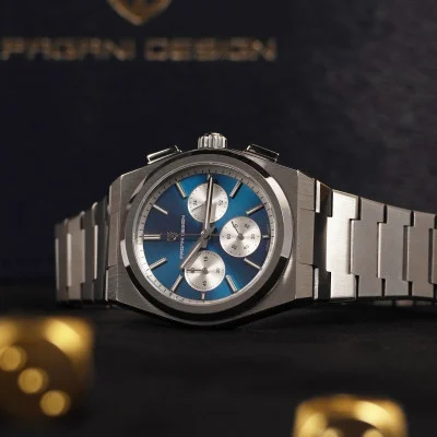 Чоловічий годинник Pagani Design PD-1761 Silver-Blue