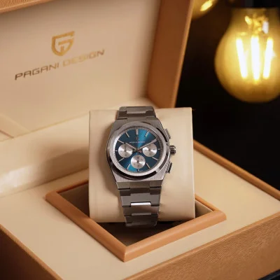 Чоловічий годинник Pagani Design PD-1761 Silver-Blue