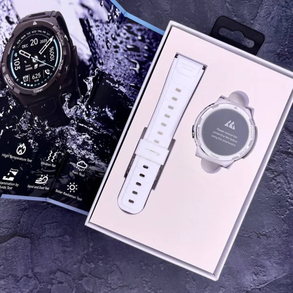 Спортивные Умные Часы с Компасом Kospet Tank S1 White + Спортивные Режимы, Водозащита, Звонки, Пульсометр фото 19