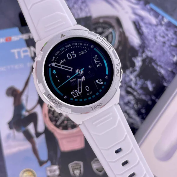Спортивные Умные Часы с Компасом Kospet Tank S1 White + Спортивные Режимы, Водозащита, Звонки, Пульсометр фото 21