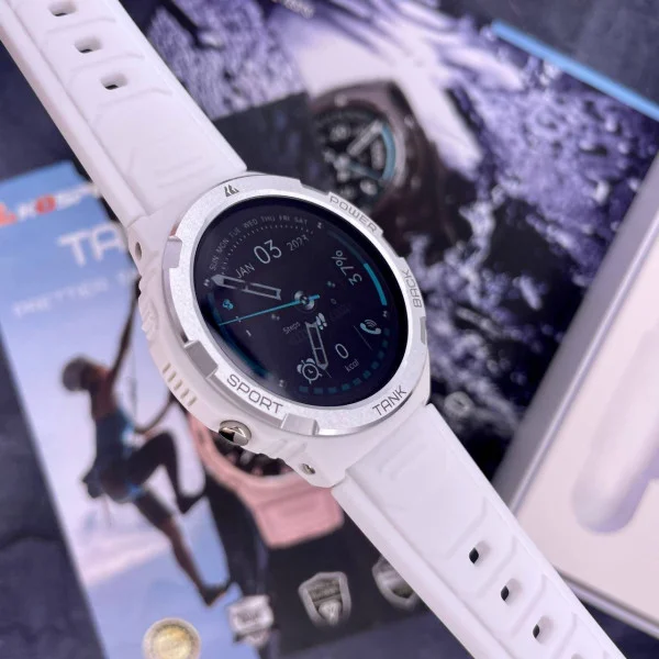 Спортивные Умные Часы с Компасом Kospet Tank S1 White + Спортивные Режимы, Водозащита, Звонки, Пульсометр фото 22
