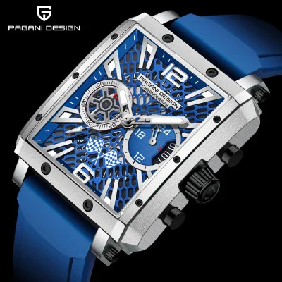Чоловічий годинник Pagani Design PD-1725 Silver-Blue