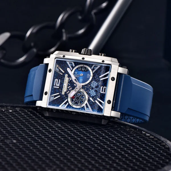 Мужские часы Pagani Design PD-1725 Silver-Blue фото 5