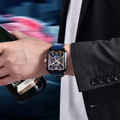 Мужские часы Pagani Design PD-1725 Black-Blue