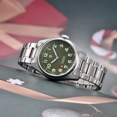 Чоловічий годинник Pagani Design PD-1717 Silver-Green