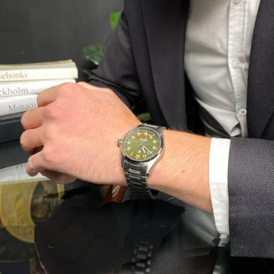 Мужские часы Pagani Design PD-1717 Silver-Green