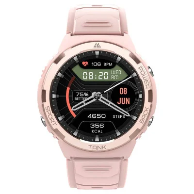 Спортивные Умные Часы с Компасом Kospet Tank S1 Pink + Спортивные Режимы, Водозащита, Звонки, Пульсометр
