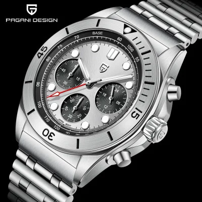 Мужские часы Pagani Design PD-1705-1 Silver-Silver Steel