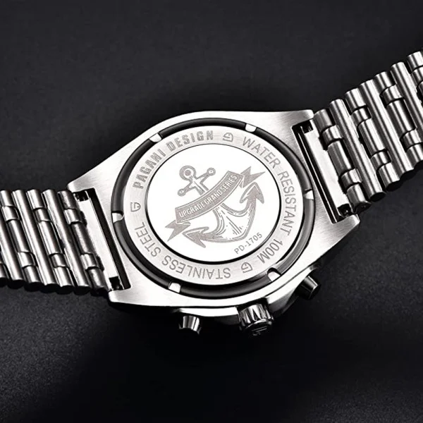 Чоловічий годинник Pagani Design PD-1705-1 Silver-Silver Steel фото 5