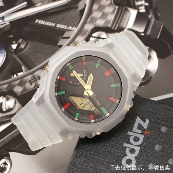 Ремешок + безель (рант) для Casio G-Shock GA-2100 Transl GD фото 7