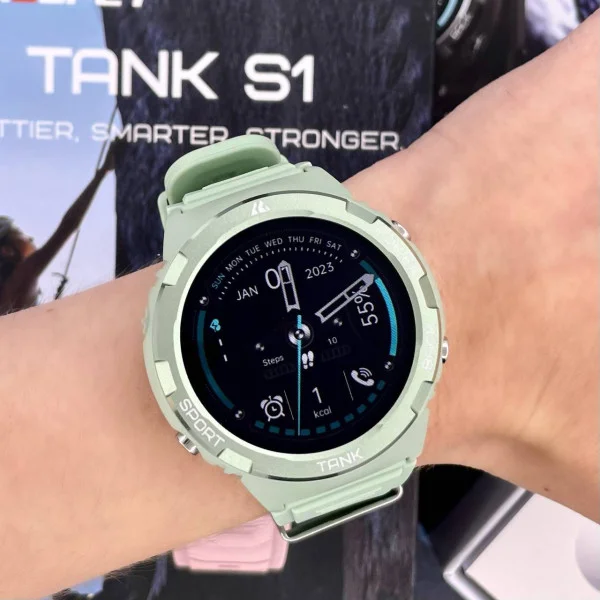 Женские Умные Часы с Компасом Kospet Tank S1 Green + Спортивные Режимы, Звонки, Пульсометр фото 23