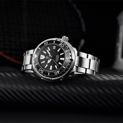 Чоловічий годинник Pagani Design PD-1695 Silver-Black Steel