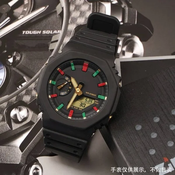Ремешок + безель (рант) для Casio G-Shock GA-2100 Black GD фото 7